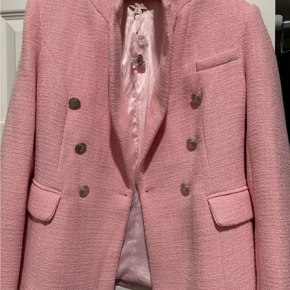 Main Strip Pink Double-Breasted Blazer